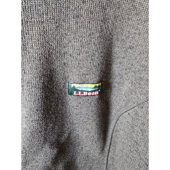 LL Bean Jacket Men's 3X Gray Fleece Full Zip Coat - Picture 9 of 9